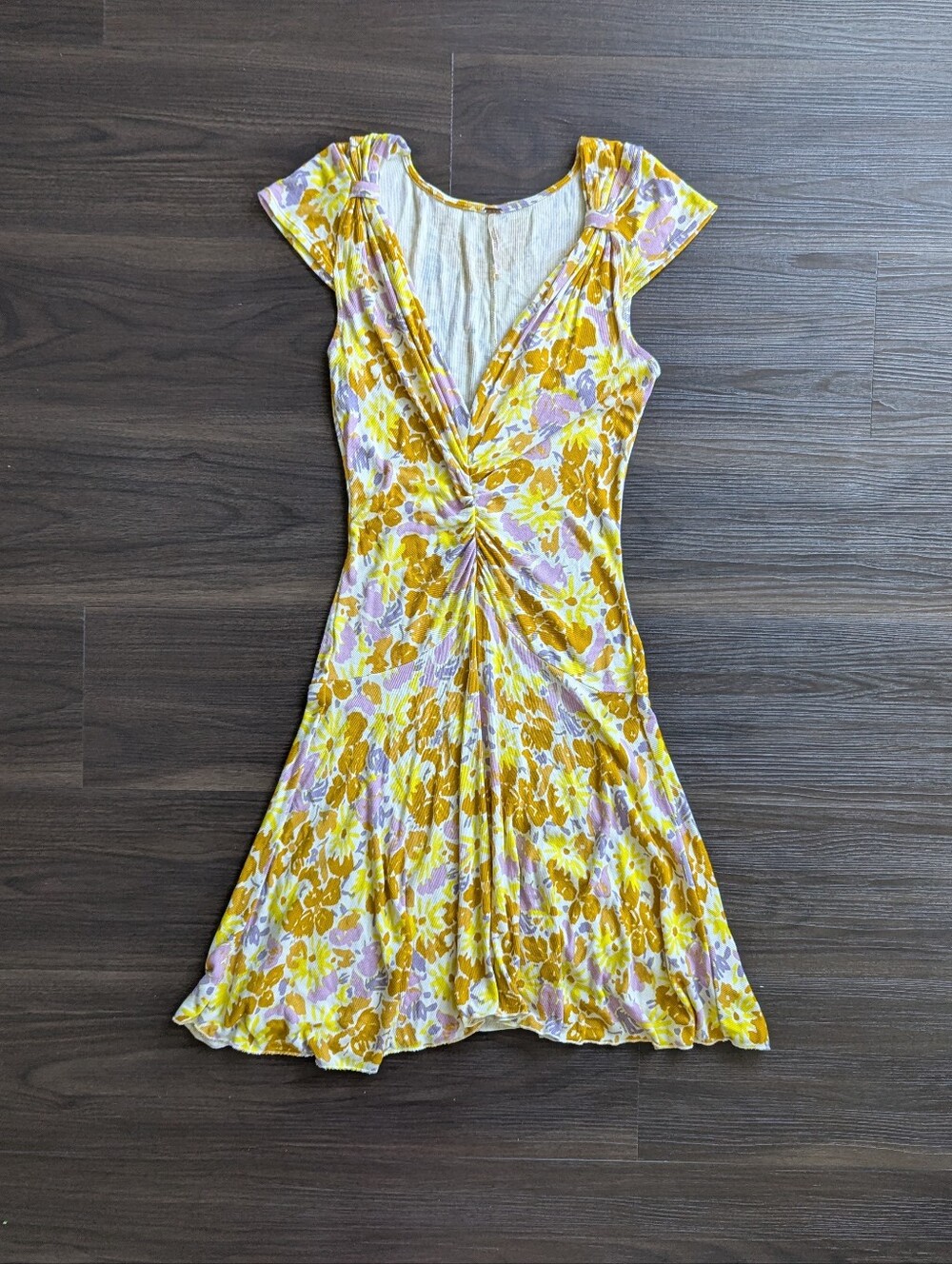 Free People Key To Your Heart Floral Drop Waist Dress Small Boho Preppy Summer